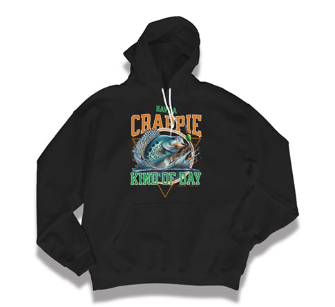 Crappie Day Men’s Hoodie – Fishing Grit Pullover
