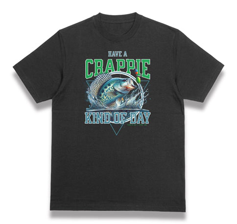 Crappie Day Men’s Tee – 100% American-Made Fishing Shirt