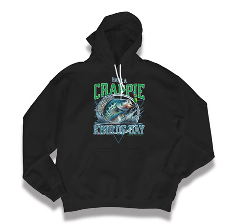 Crappie Day Men’s Hoodie – Fishing Grit Pullover
