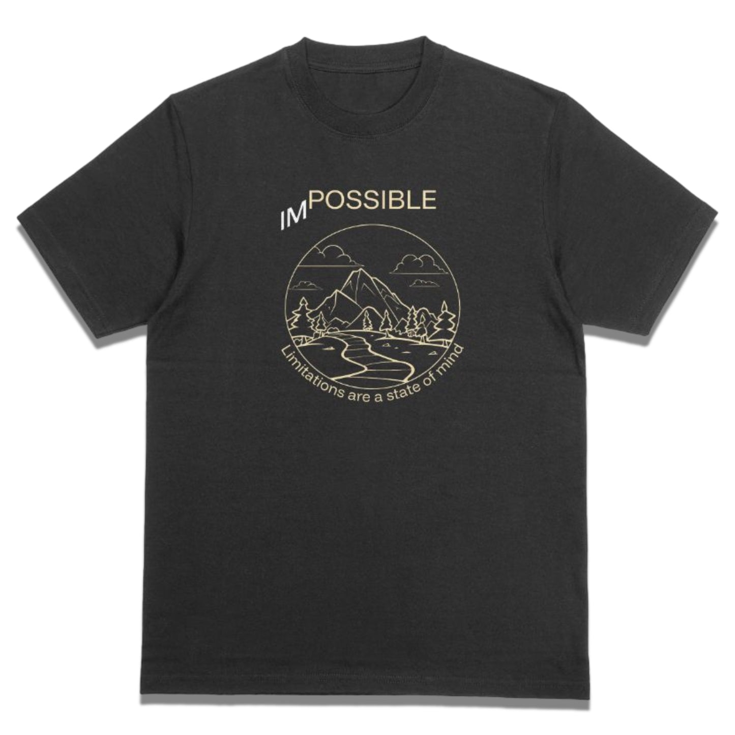 I’m Possible Men’s Cotton Tee – 100% American-Made (Military Green or Black)