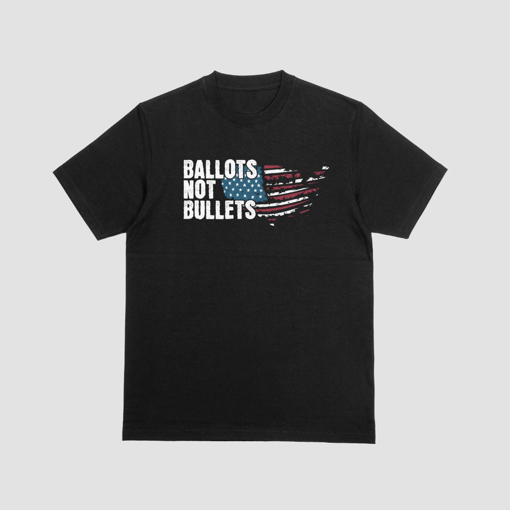 Ballots Not Bullets T-Shirt - Patriotic Graphic T-Shirt