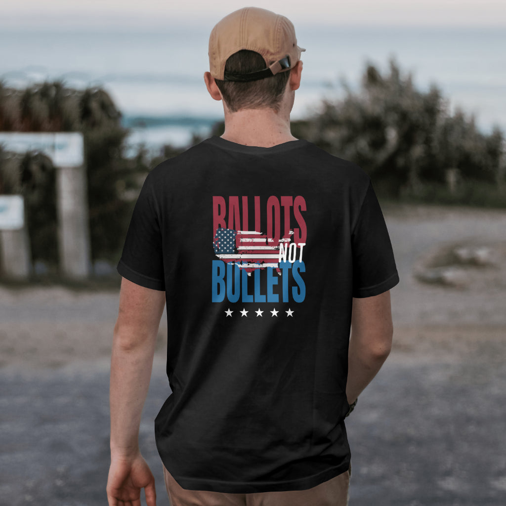 Ballots Not Bullets 2.0 T-Shirt - Patriotic Graphc T-Shirt