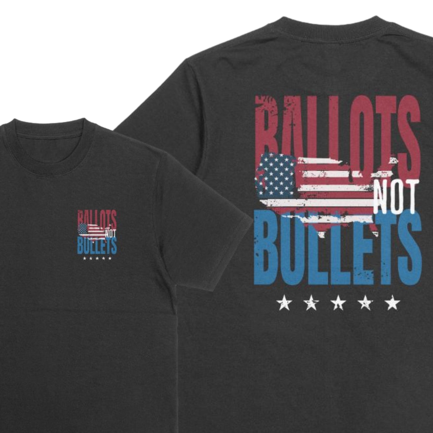 Ballots Not Bullets 2.0 Men’s Tee – 100% American-Made Patriot Shirt
