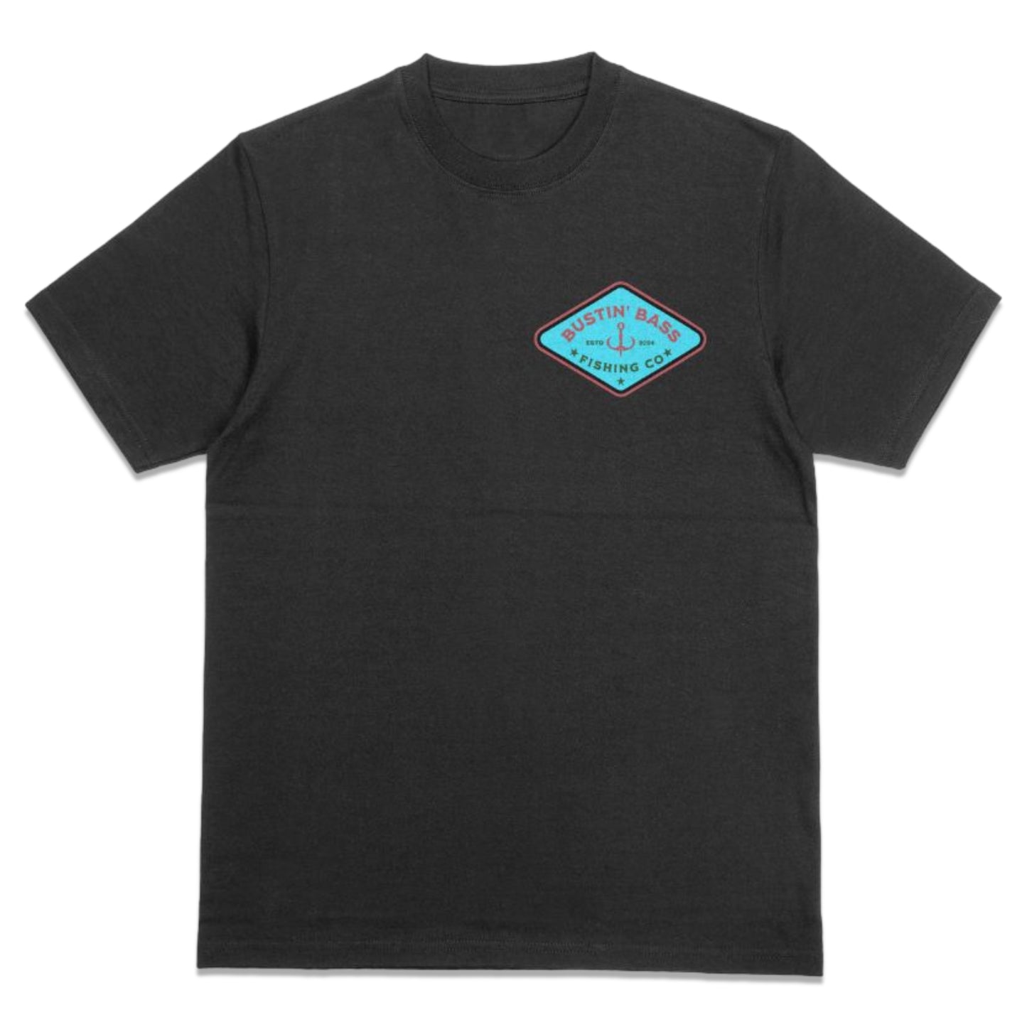 Bustin’ Bass Men’s Tee – 100% American-Made Fishing Shirt