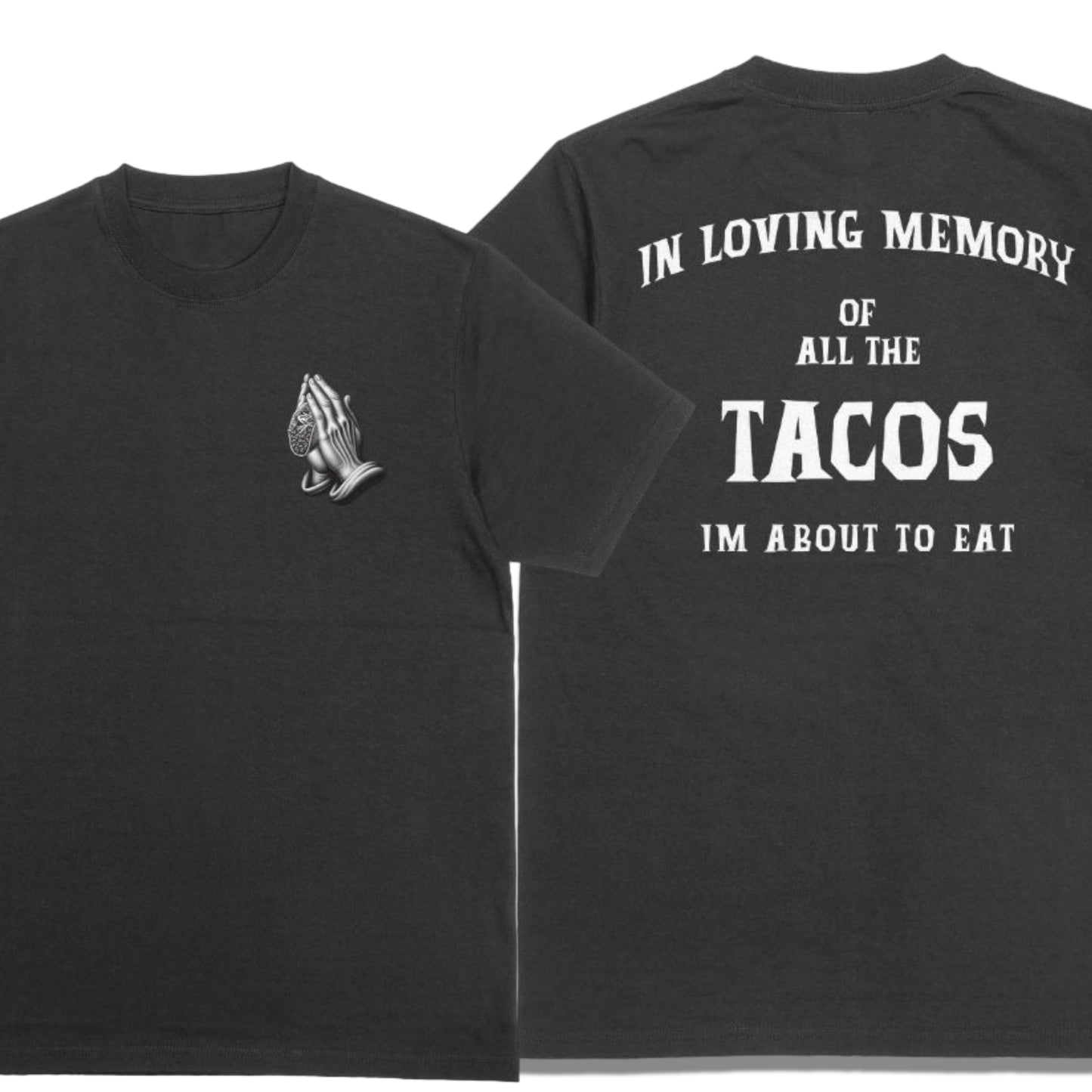Taco Memory Men’s Tee – 100% American-Made Black Shirt